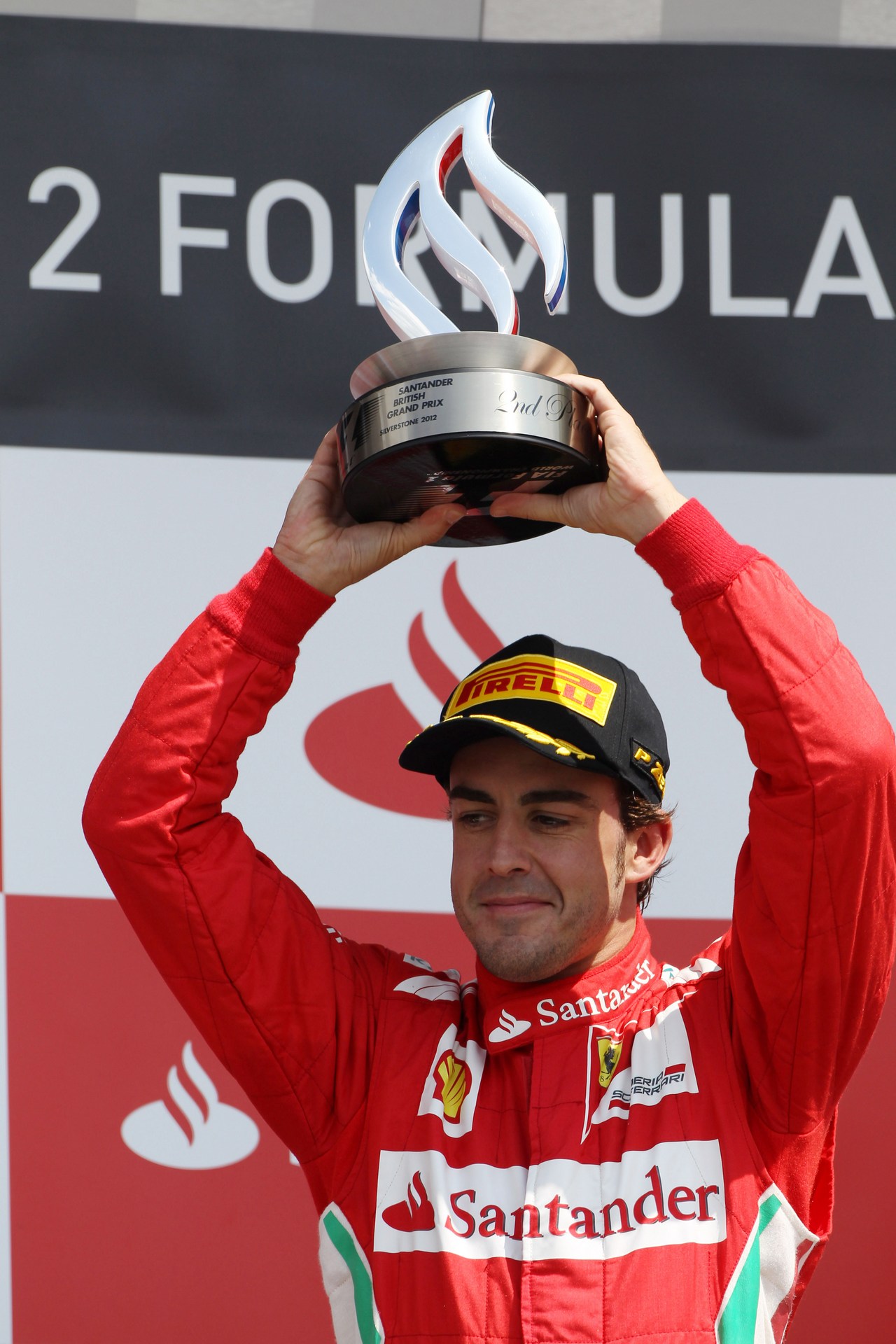 08.07.2012- Race, 2nd position Fernando Alonso (ESP) Scuderia Ferrari F2012 