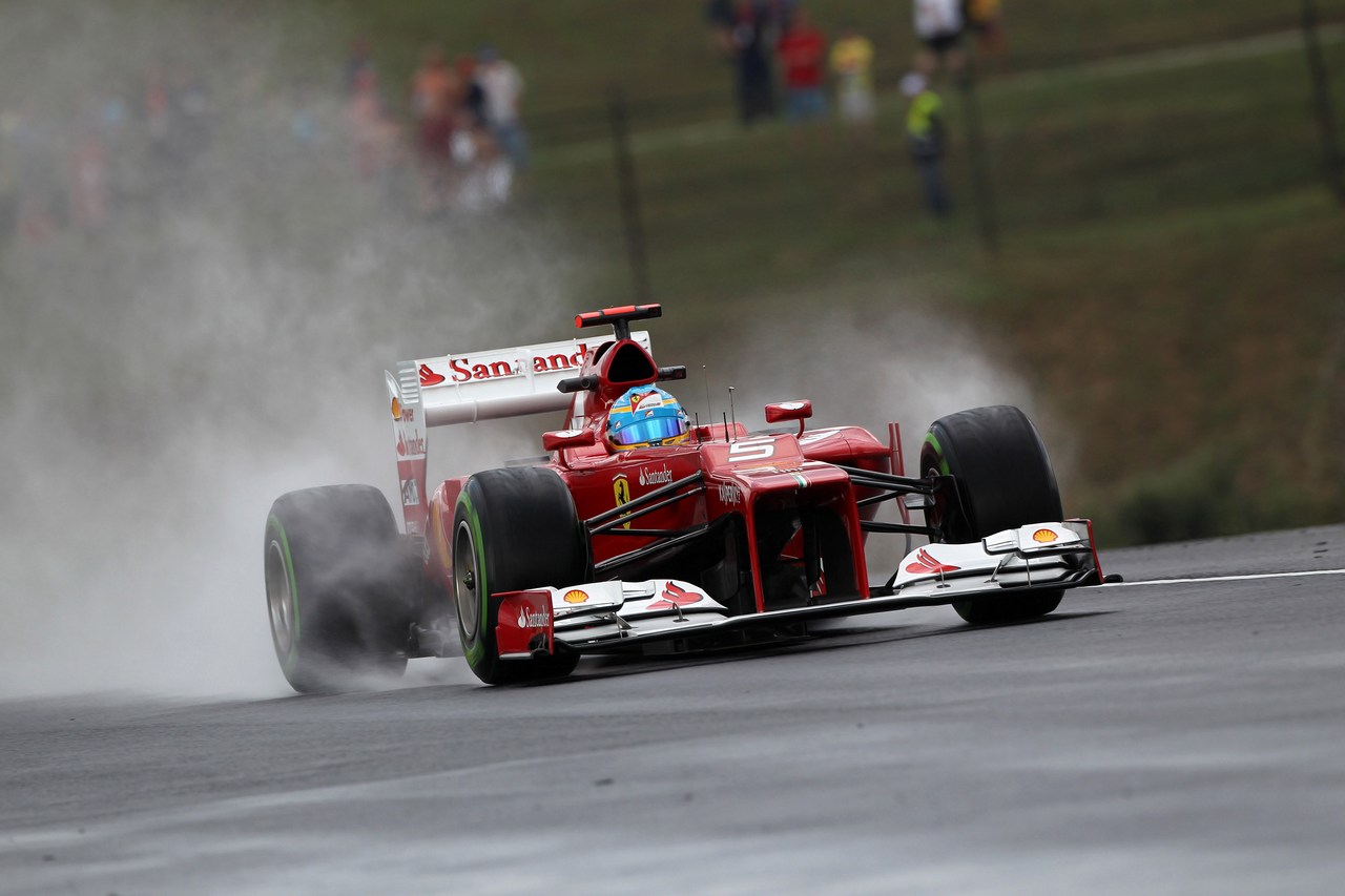 27.07.2012- Free Practice 2, Fernando Alonso (ESP) Scuderia Ferrari F2012 