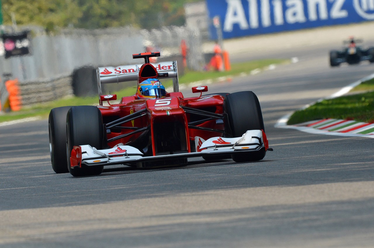 08.09.2012- Qualifying, Fernando Alonso (ESP) Scuderia Ferrari F2012 