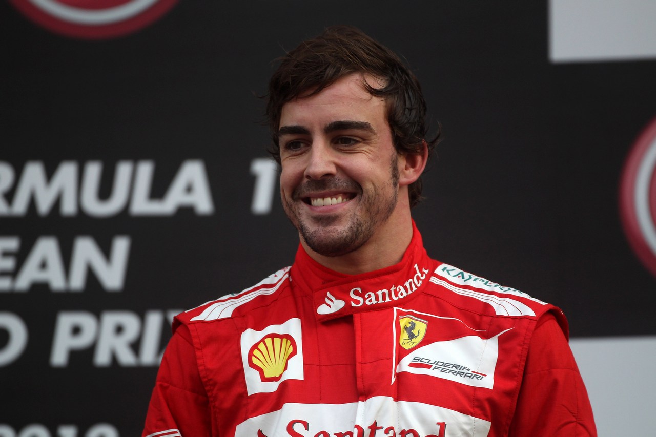14.10.2012- Race, 3rd position Fernando Alonso (ESP) Scuderia Ferrari F2012 
