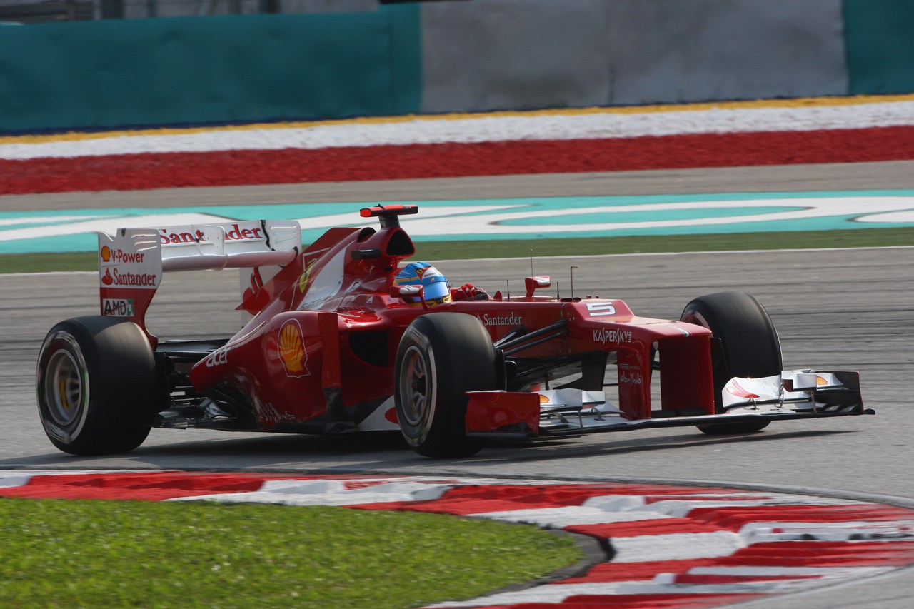 24.03.2012- Qualifying, Fernando Alonso (ESP) Scuderia Ferrari F2012 