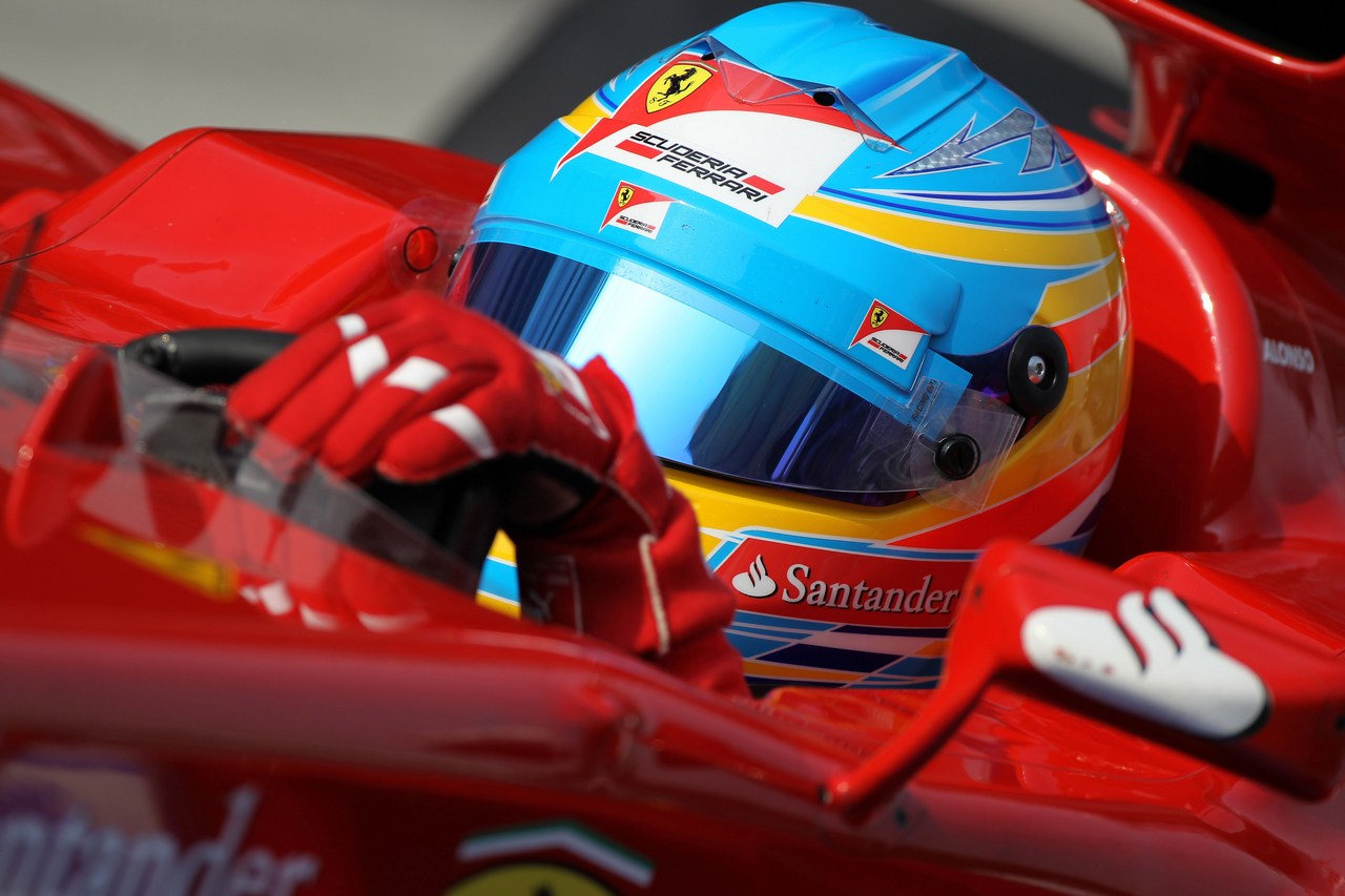 24.03.2012- Qualifying, Fernando Alonso (ESP) Scuderia Ferrari F2012 