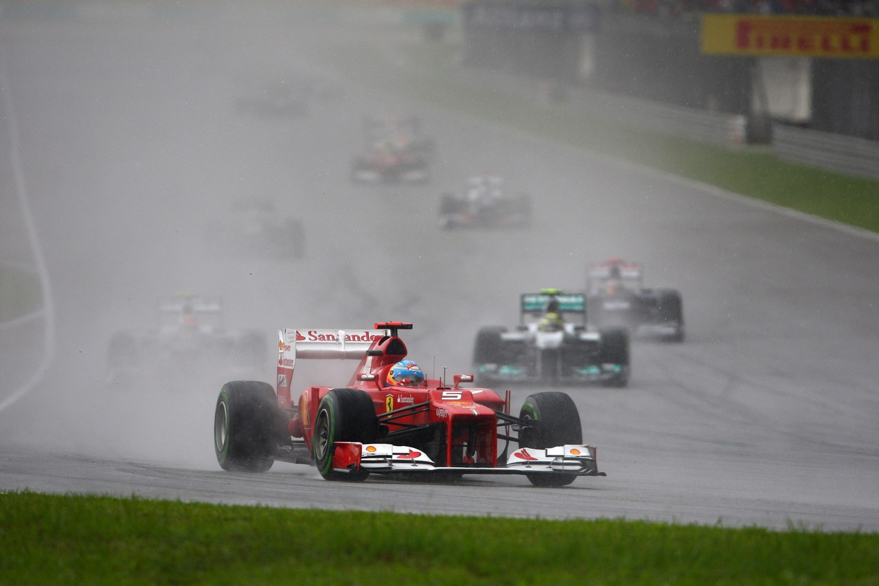 25.03.2012- Race, Fernando Alonso (ESP) Scuderia Ferrari F2012 