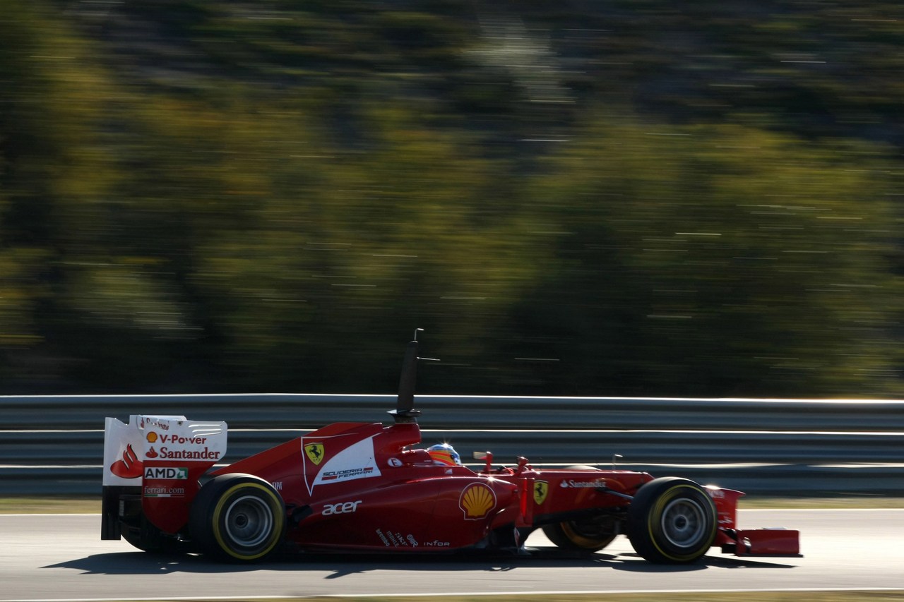 10.02.2012 Jerez, Spain,
Fernando Alonso (ESP), Scuderia Ferrari   - Formula 1 Testing, day 4 - Formula 1 World Championship 