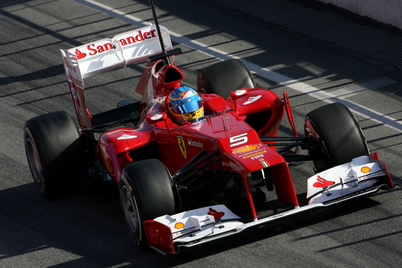 21.02.2012, Barcelona, Spain,
Fernando Alonso (ESP), Scuderia Ferrari   - Formula 1 Testing, day 1 - Formula 1 World Championship 