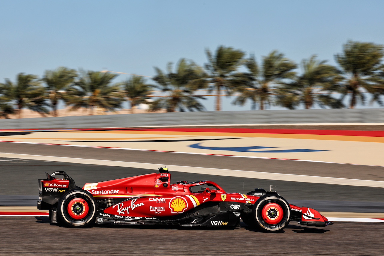 Carlos Sainz Jr (ESP) Ferrari SF-24.
21.02.2024. Formula 1 Testing, Sakhir, Bahrain, Day One.
- www.xpbimages.com, EMail: requests@xpbimages.com © Copyright: Moy / XPB Images