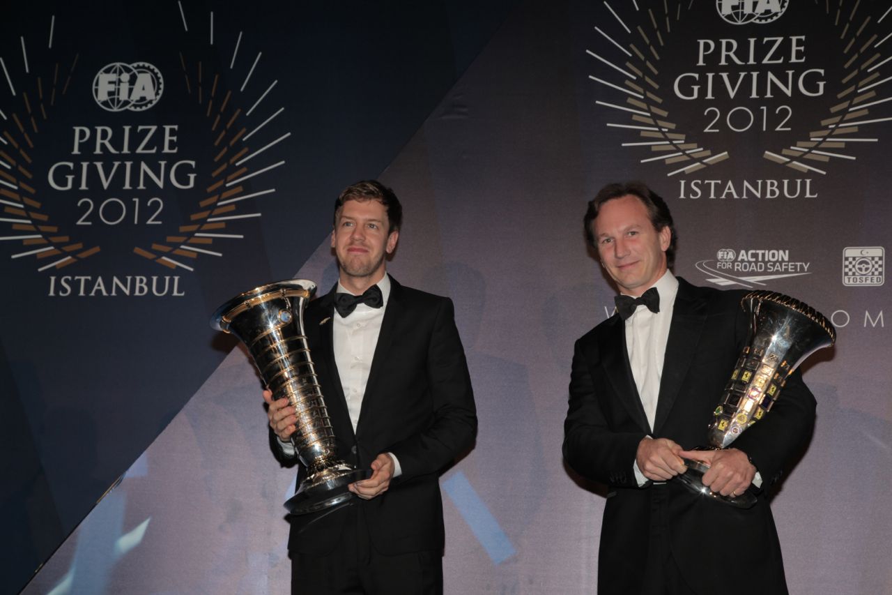  FIA Formula One World Championship - Sebastian Vettel - Christian Horner; World Copyright: FIA