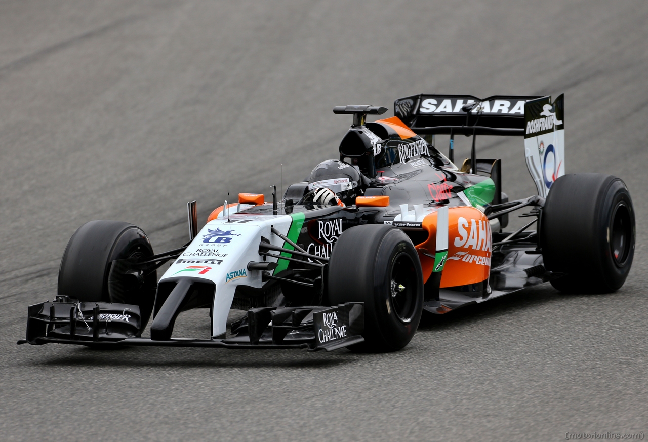 Sergio Perez (MEX), Sahara Force India 
28.01.2014. Formula One Testing, Day One, Jerez, Spain.