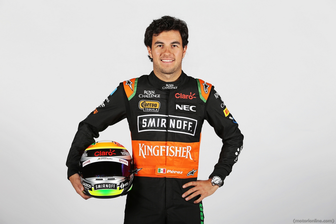 Sergio Perez (MEX) Sahara Force India F1.
21.01.2015.  Force India F1 Team Livery Reveal, Soumaya Museum, Mexico City, Mexico.