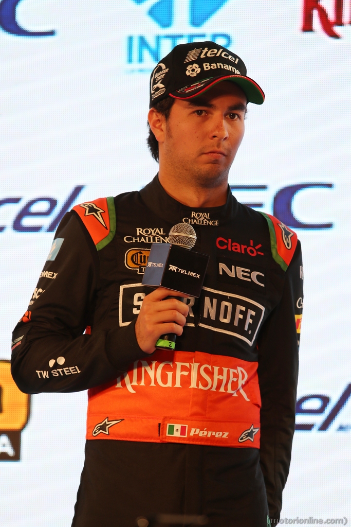 Sergio Perez (MEX) Sahara Force India F1.
21.01.2015.
