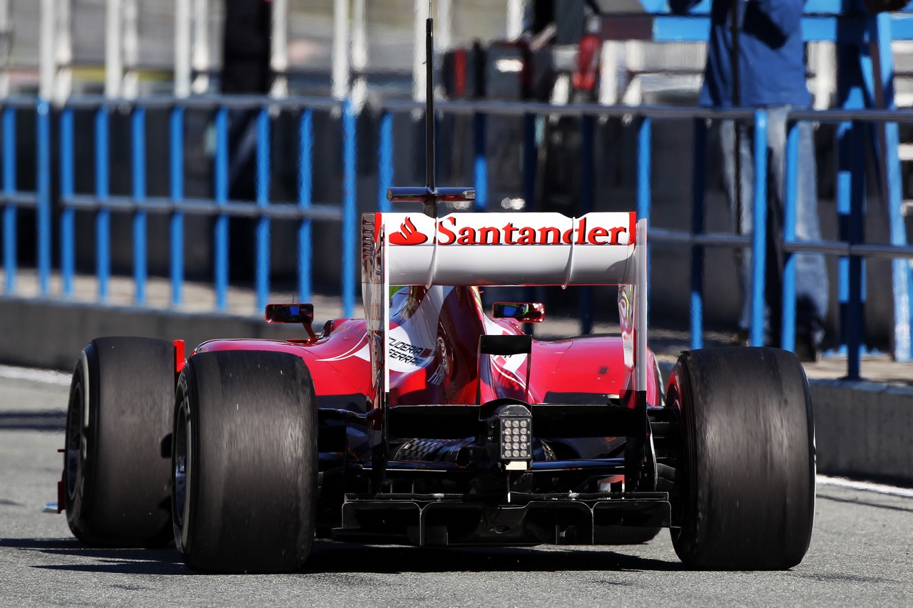 Felipe Massa (BRA) Ferrari F138 rear diffuser.
