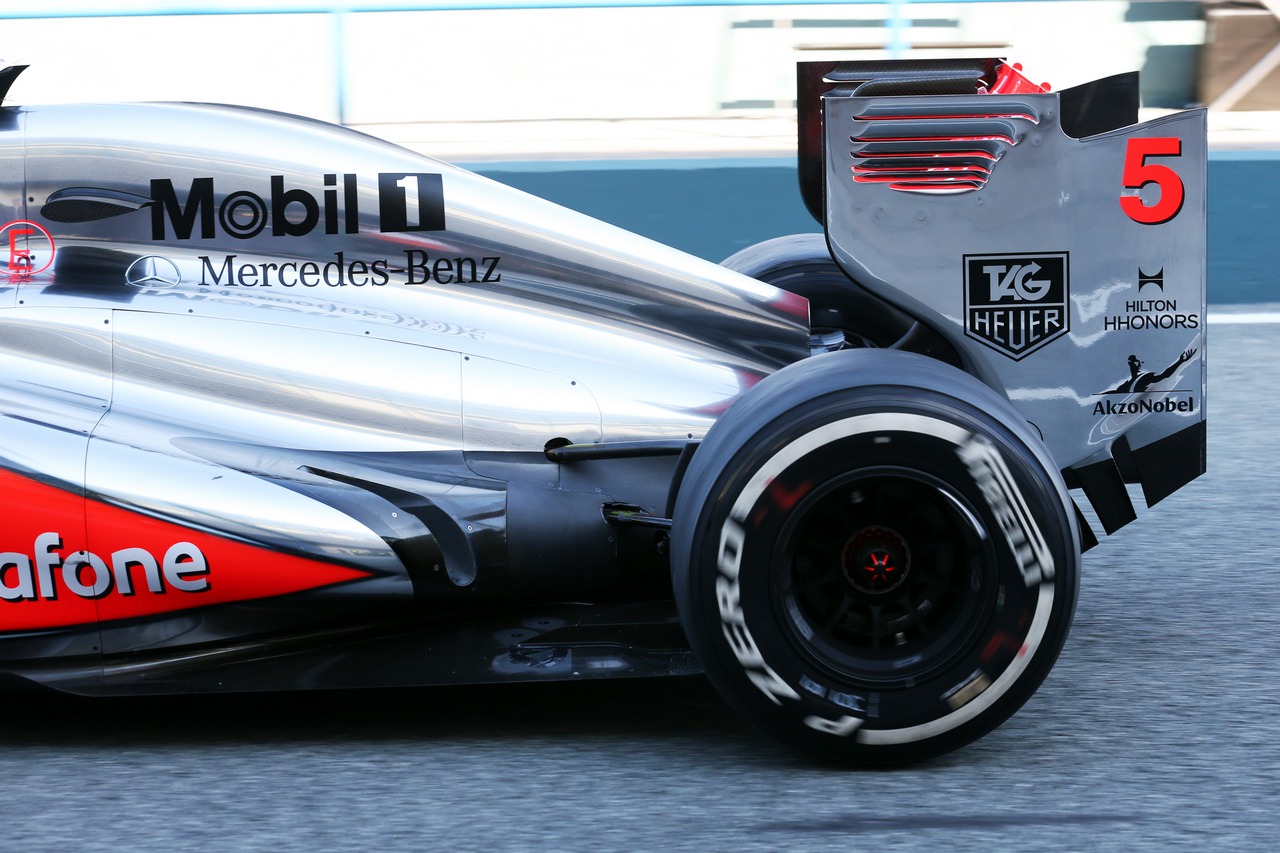 Jenson Button (GBR) McLaren MP4-28 exhaust.

