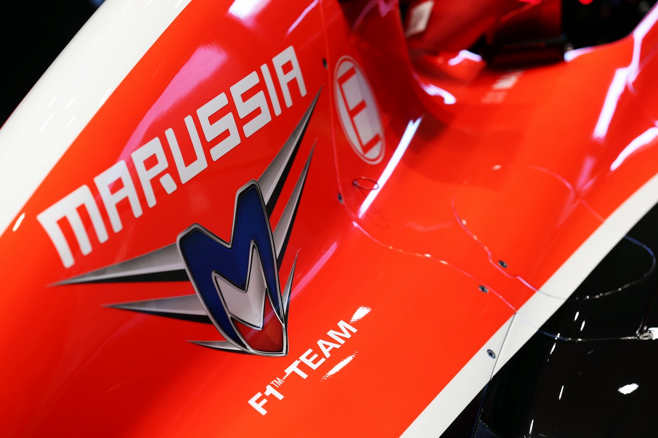 Marussia F1 Team MR02 engine cover.
