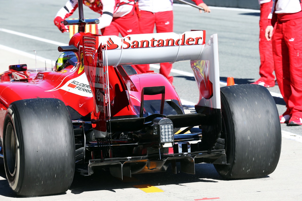 Felipe Massa (BRA) Ferrari F138 rear diffuser.
