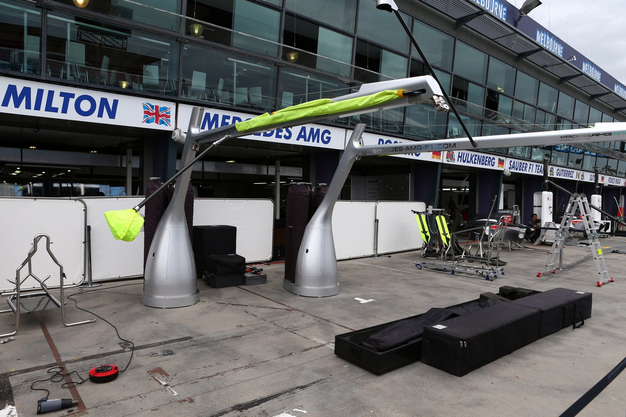12.03.2013- McLaren Mercedes garage