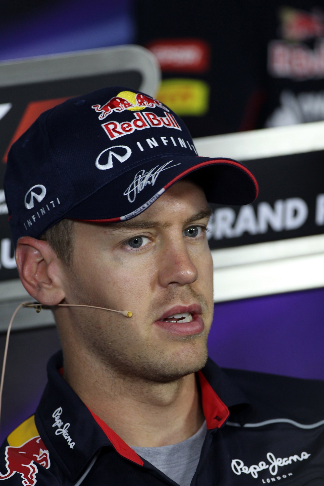14.03.2013- Press conference, Sebastian Vettel (GER) Red Bull Racing RB9 