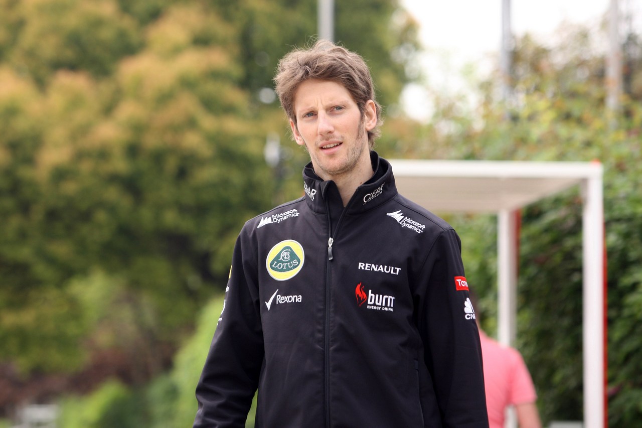 11.04.2013- Romain Grosjean (FRA) Lotus F1 Team E21