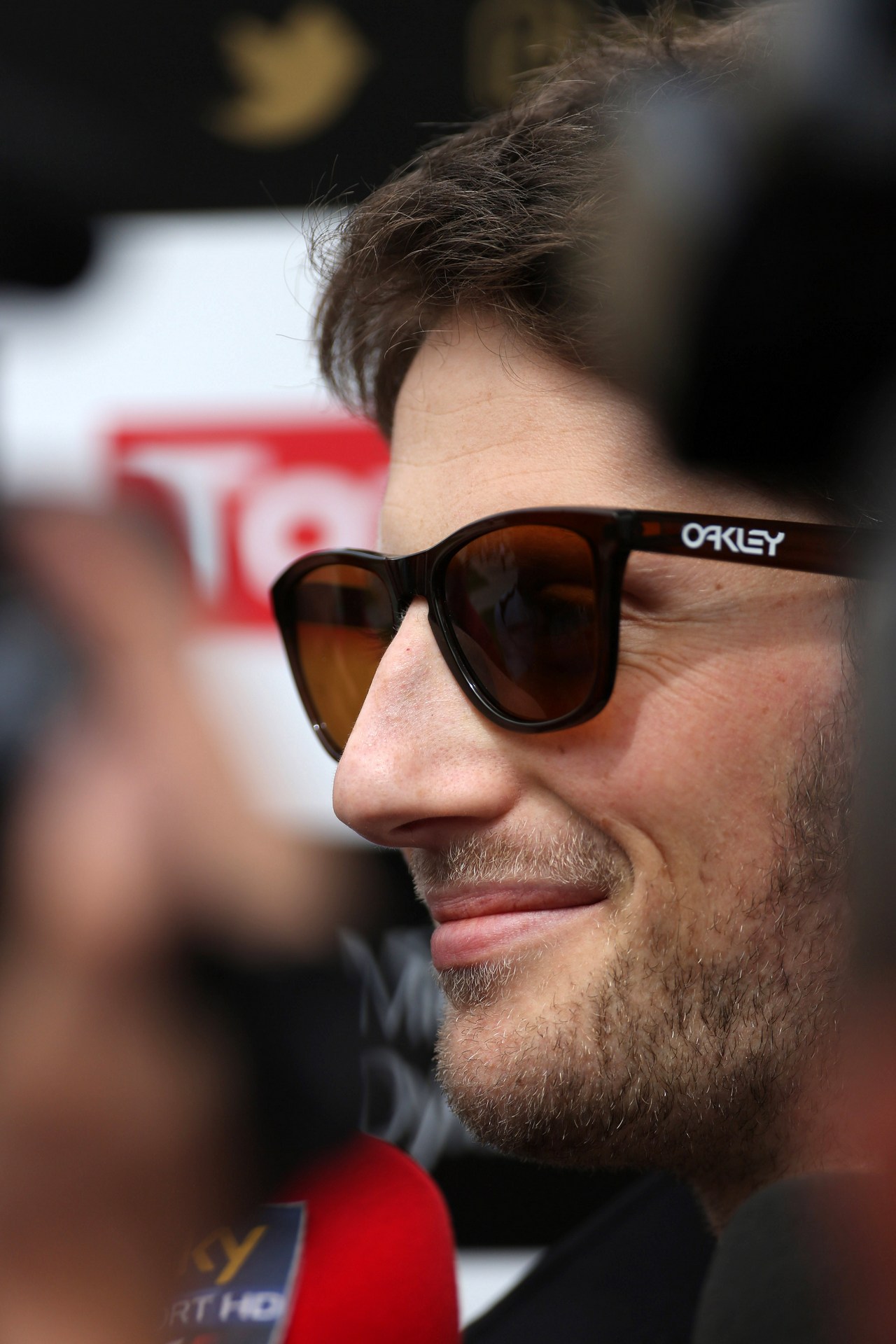 18.04.2013- Press conference, Romain Grosjean (FRA) Lotus F1 Team E21 