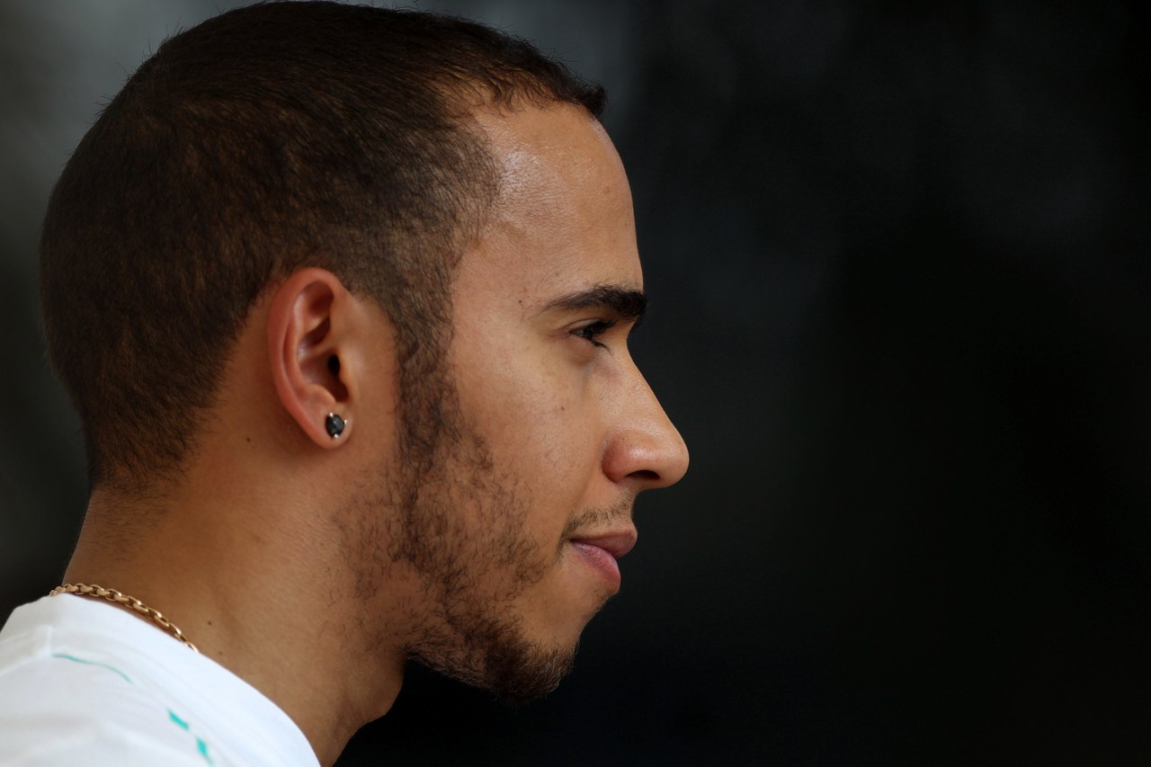 18.04.2013- Lewis Hamilton (GBR) Mercedes AMG F1 W04 