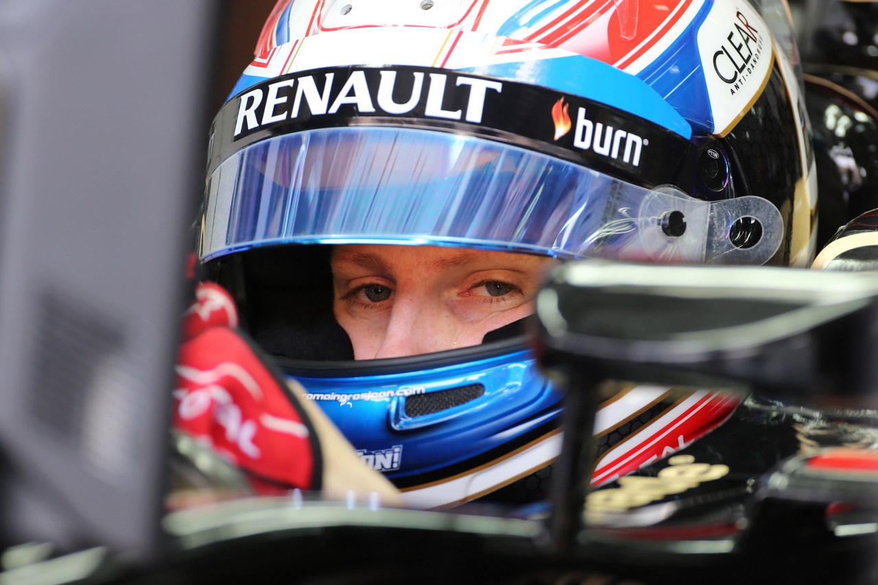 19.04.2013- Free Practice 1, Romain Grosjean (FRA) Lotus F1 Team E21 