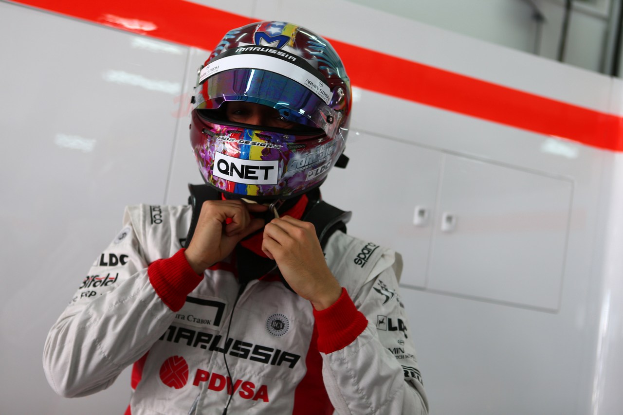19.04.2013- Free Practice 1, Rodolfo Gonzalez (VEN) Test Driver Marussia F1 Team MR02 