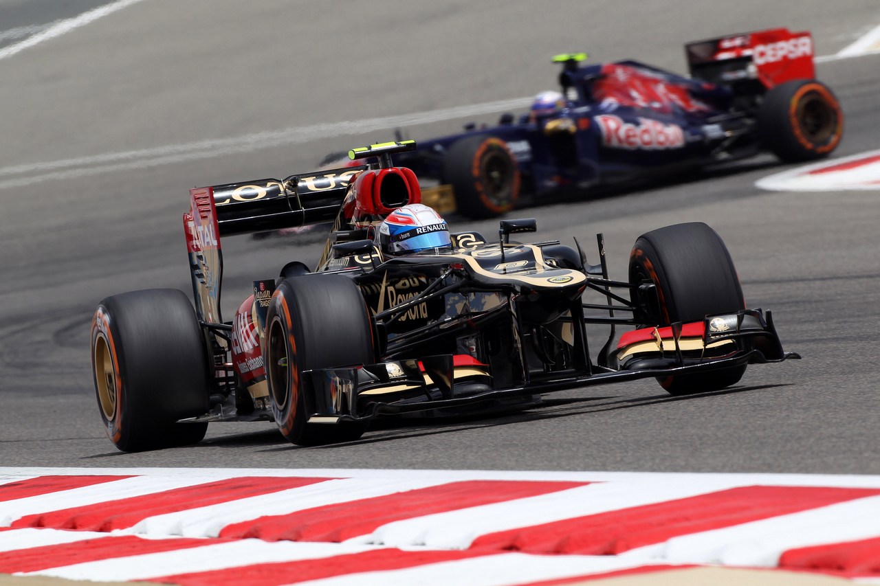 19.04.2013- Free Practice 1, Romain Grosjean (FRA) Lotus F1 Team E21 