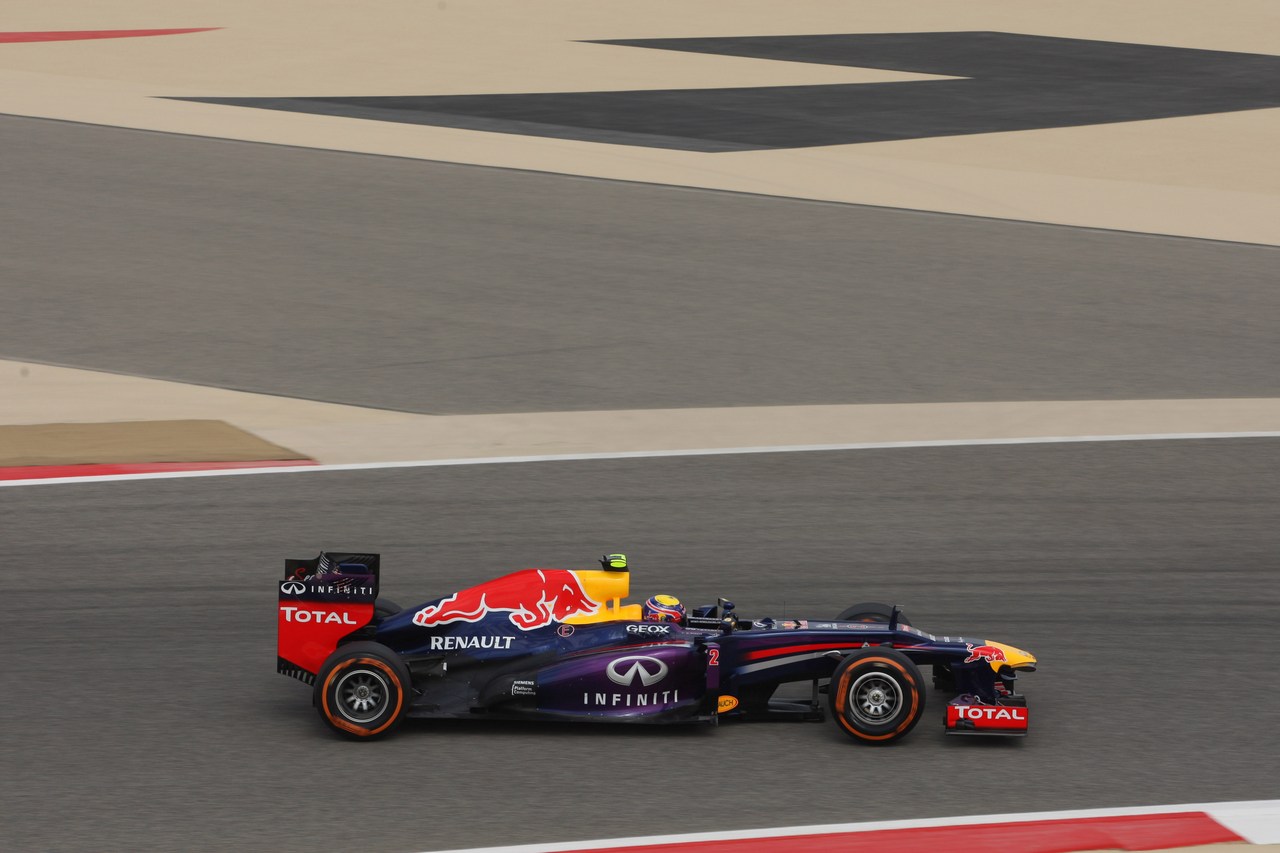19.04.2013- Free Practice 2, Mark Webber (AUS) Red Bull Racing RB9 