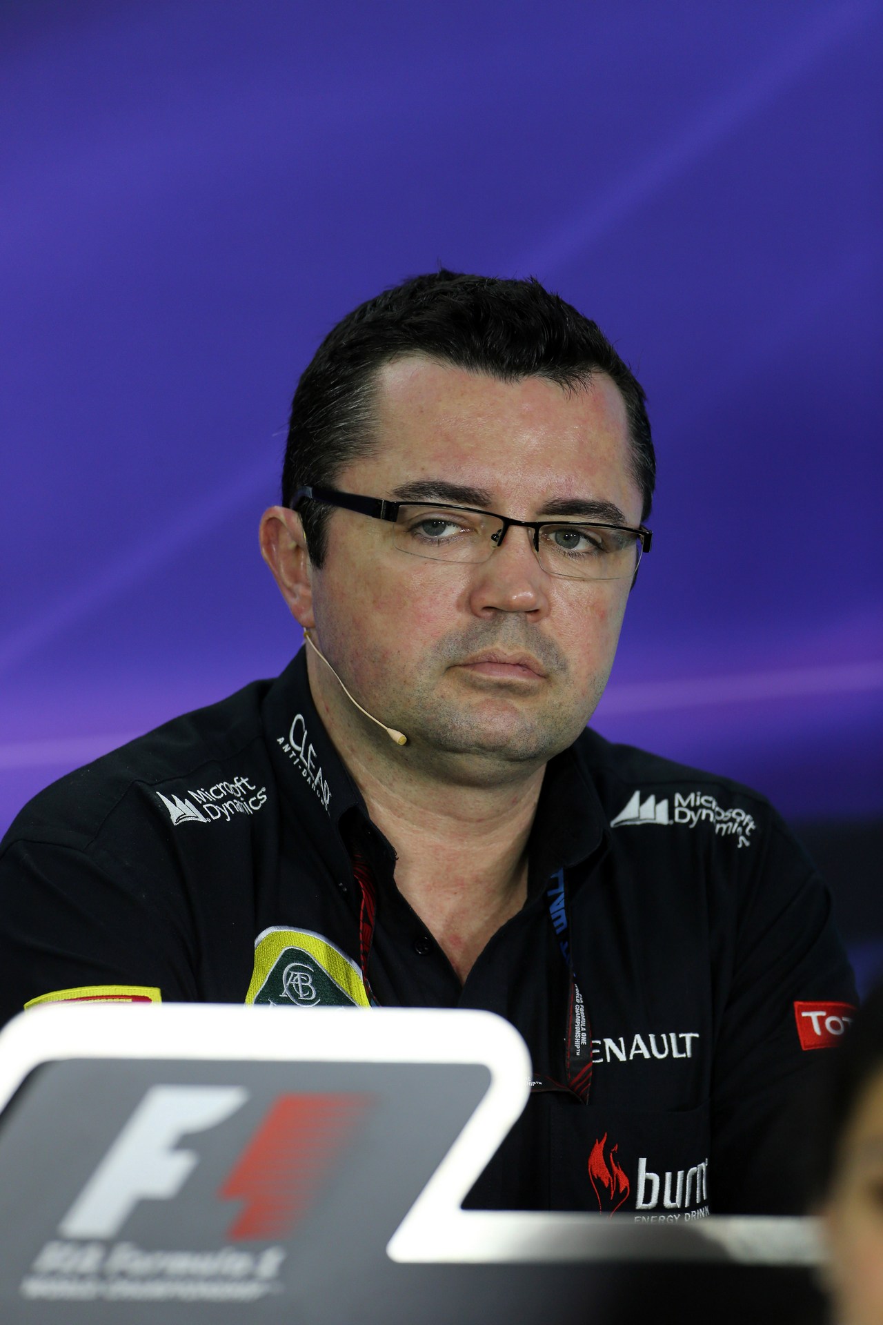 19.04.2013- Press conference, Eric Boullier (FRA), Team Manager, Lotus F1 Team 