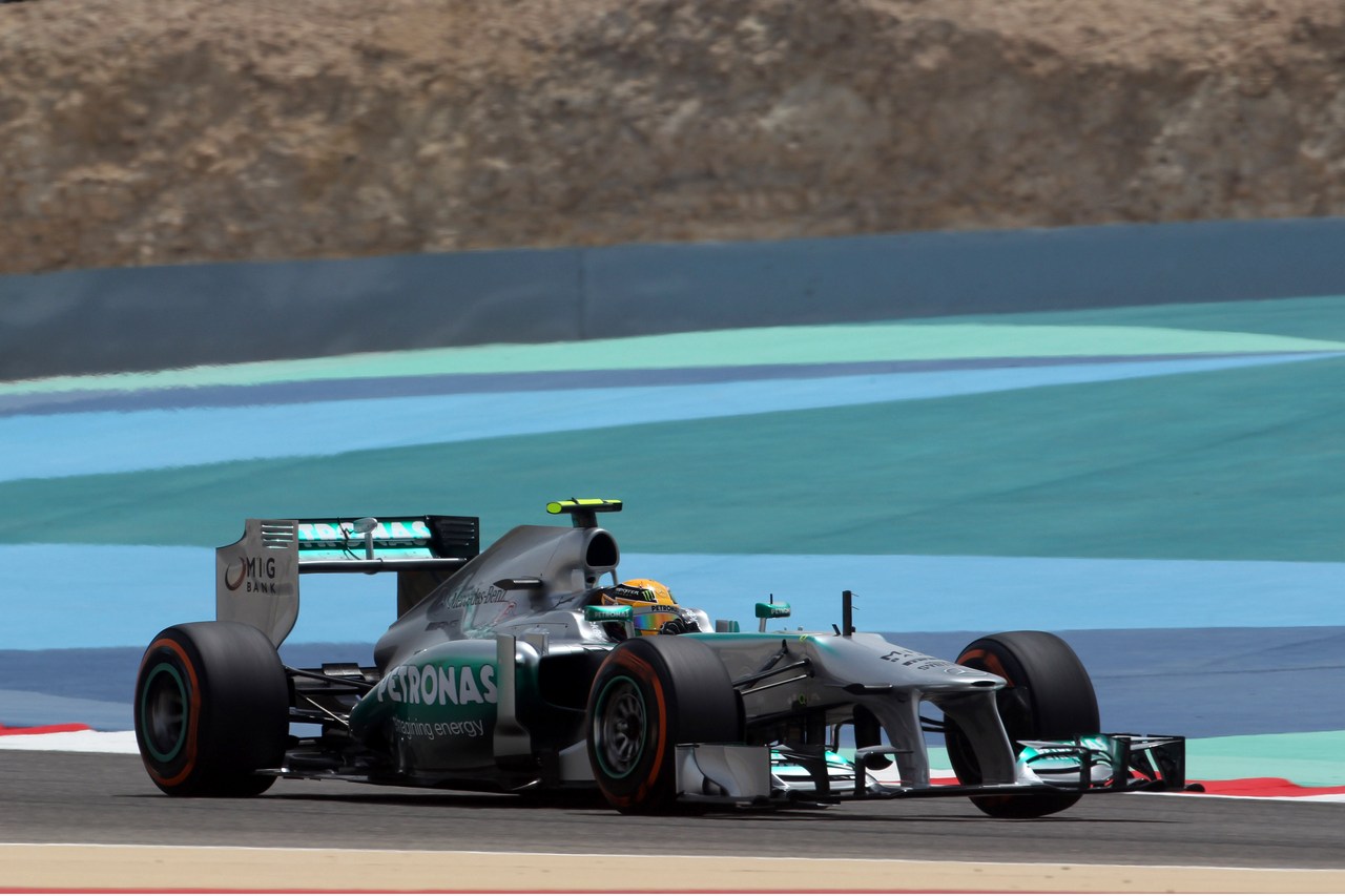 19.04.2013- Free Practice 1, Lewis Hamilton (GBR) Mercedes AMG F1 W04 