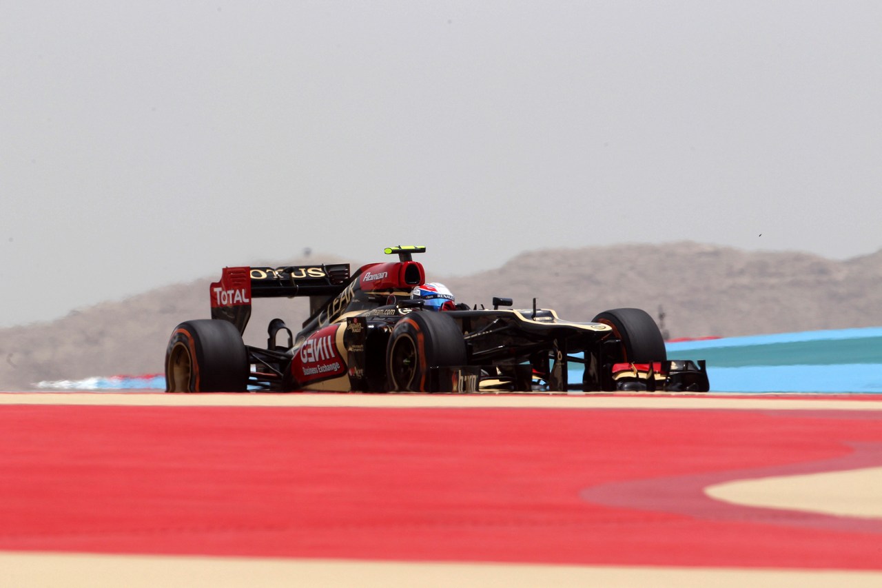 19.04.2013- Free Practice 1, Romain Grosjean (FRA) Lotus F1 Team E21 