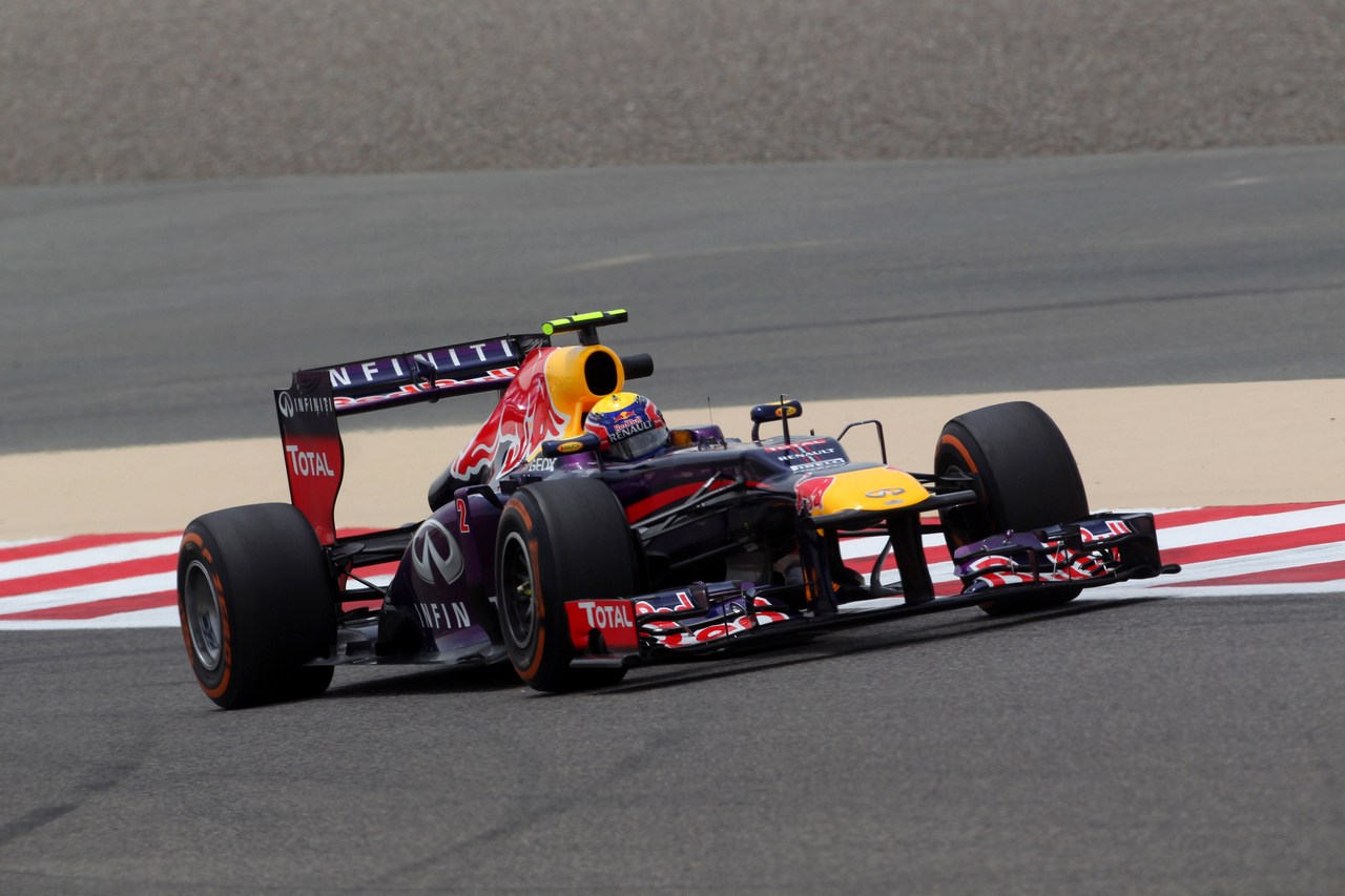 19.04.2013- Free Practice 1, Mark Webber (AUS) Red Bull Racing RB9 