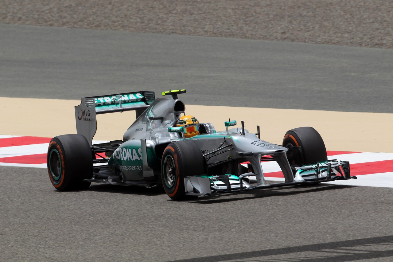 19.04.2013- Free Practice 1, Lewis Hamilton (GBR) Mercedes AMG F1 W04 