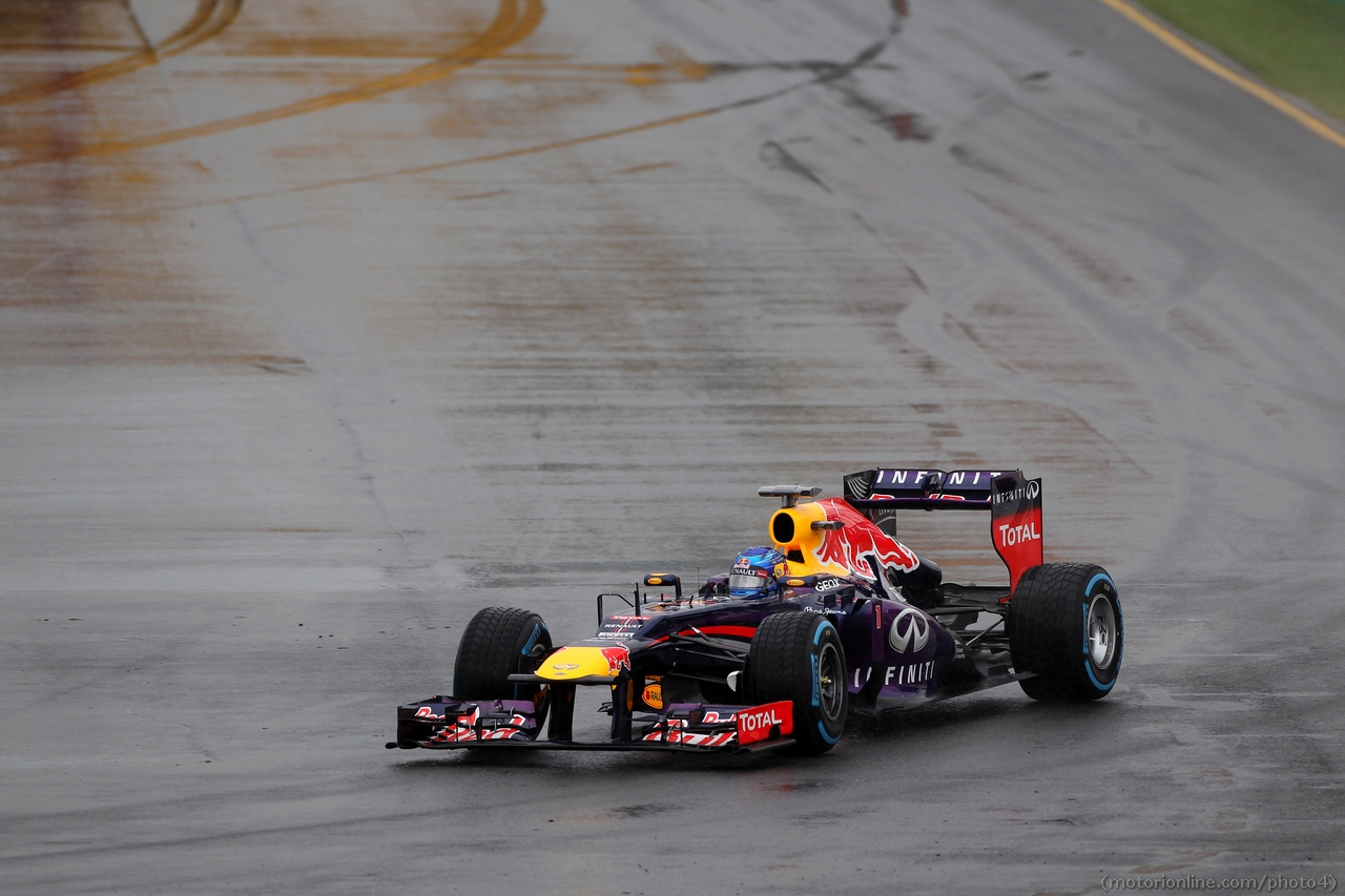 16.03.2013- Qualifying, Sebastian Vettel (GER) Red Bull Racing RB9 