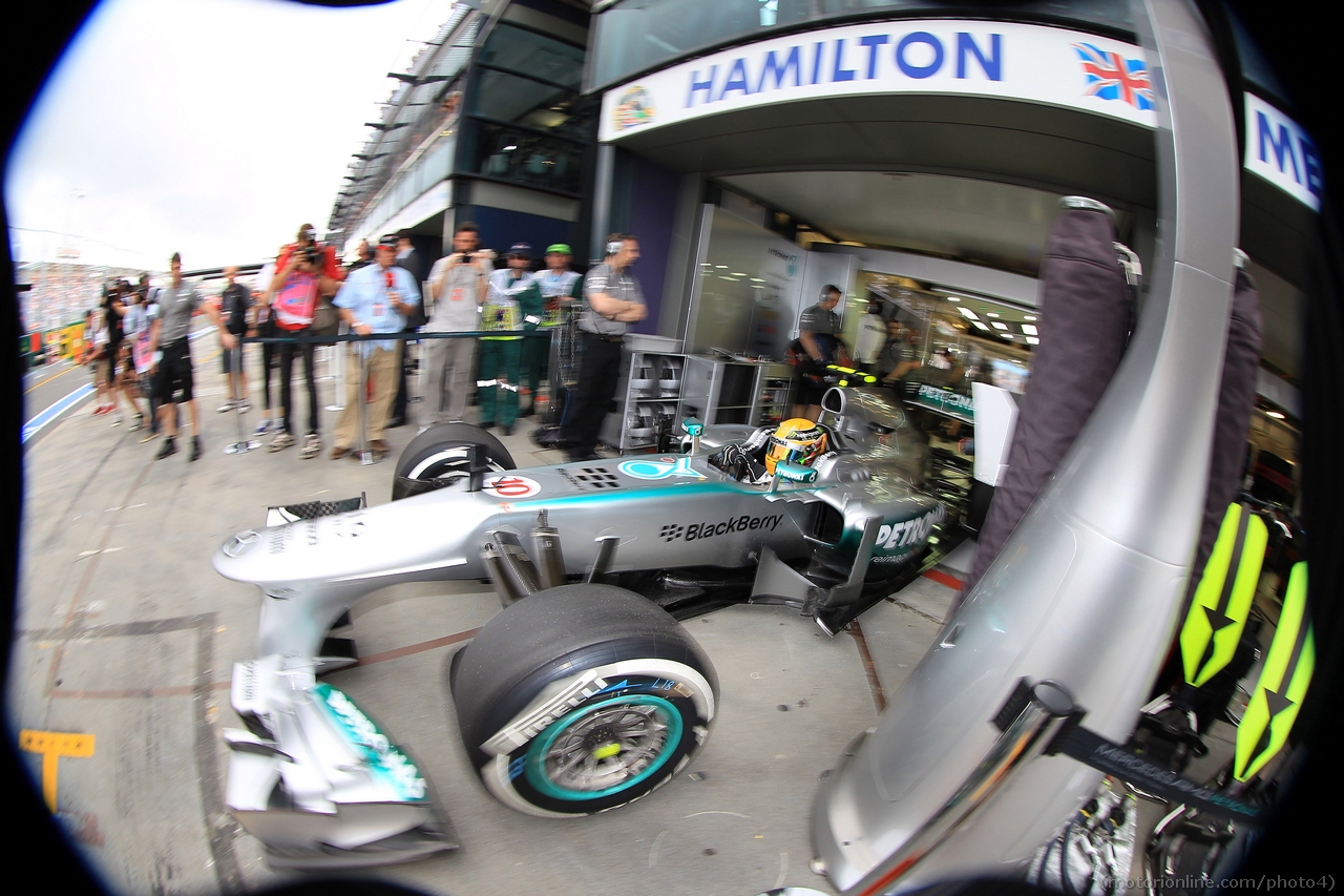 16.03.2013- Free Practice 3, Lewis Hamilton (GBR) Mercedes AMG F1 W04 