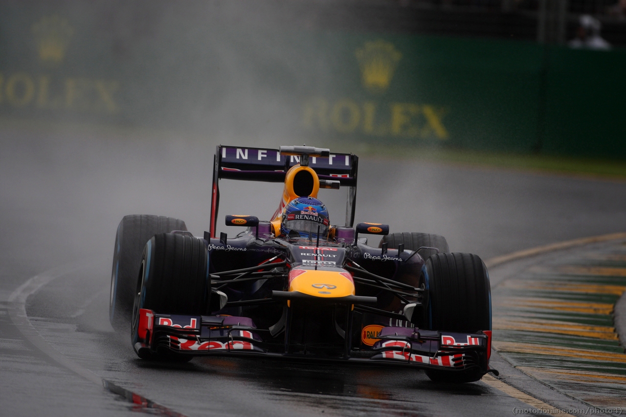 16.03.2013- Qualifying, Sebastian Vettel (GER) Red Bull Racing RB9 