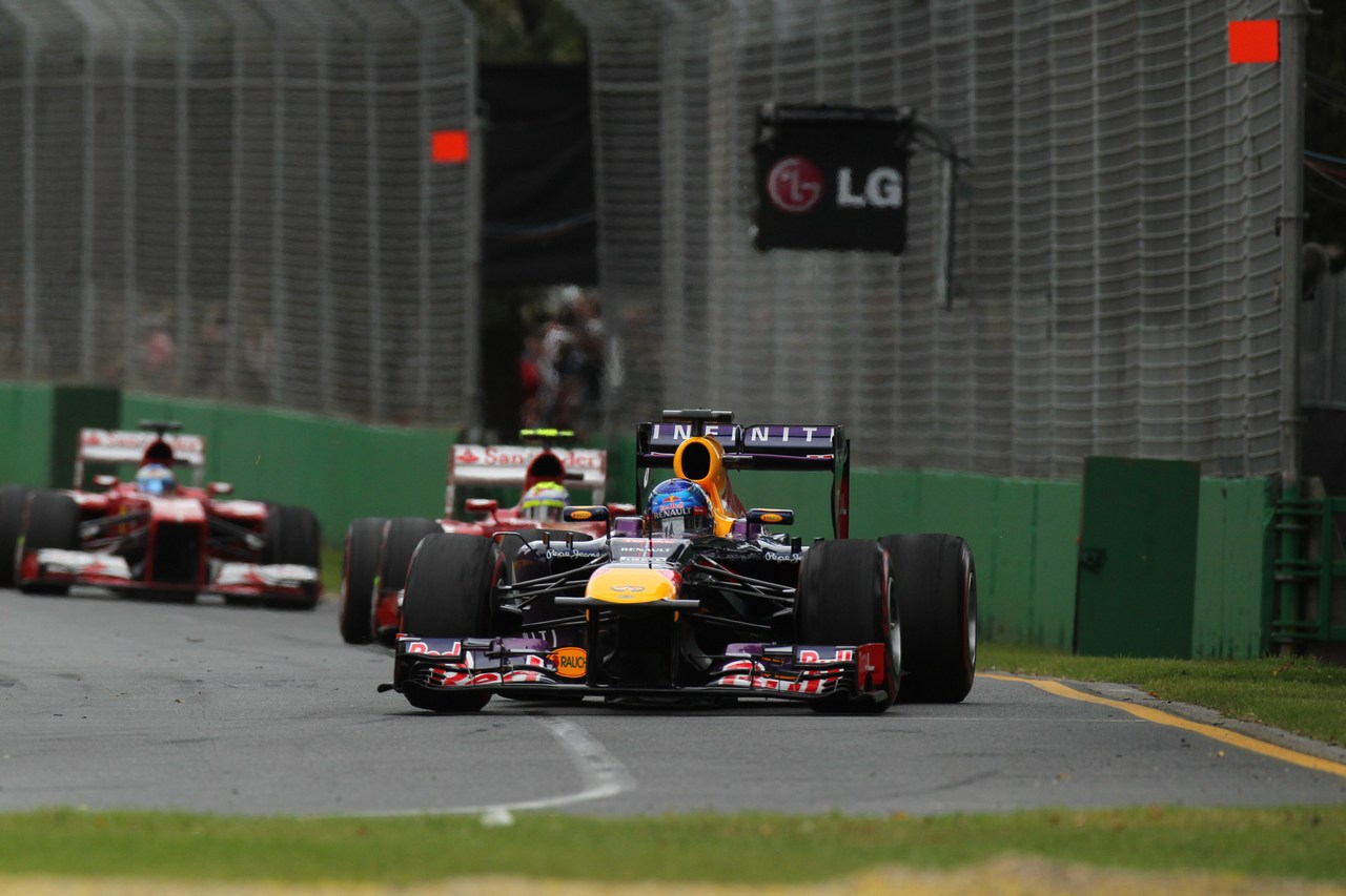 17.03.2013- Race, Sebastian Vettel (GER) Red Bull Racing RB9 