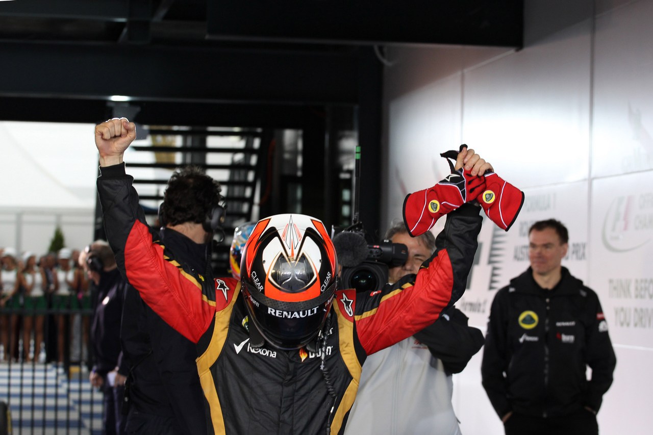 17.03.2013- Race, Kimi Raikkonen (FIN) Lotus F1 Team E21 race winner