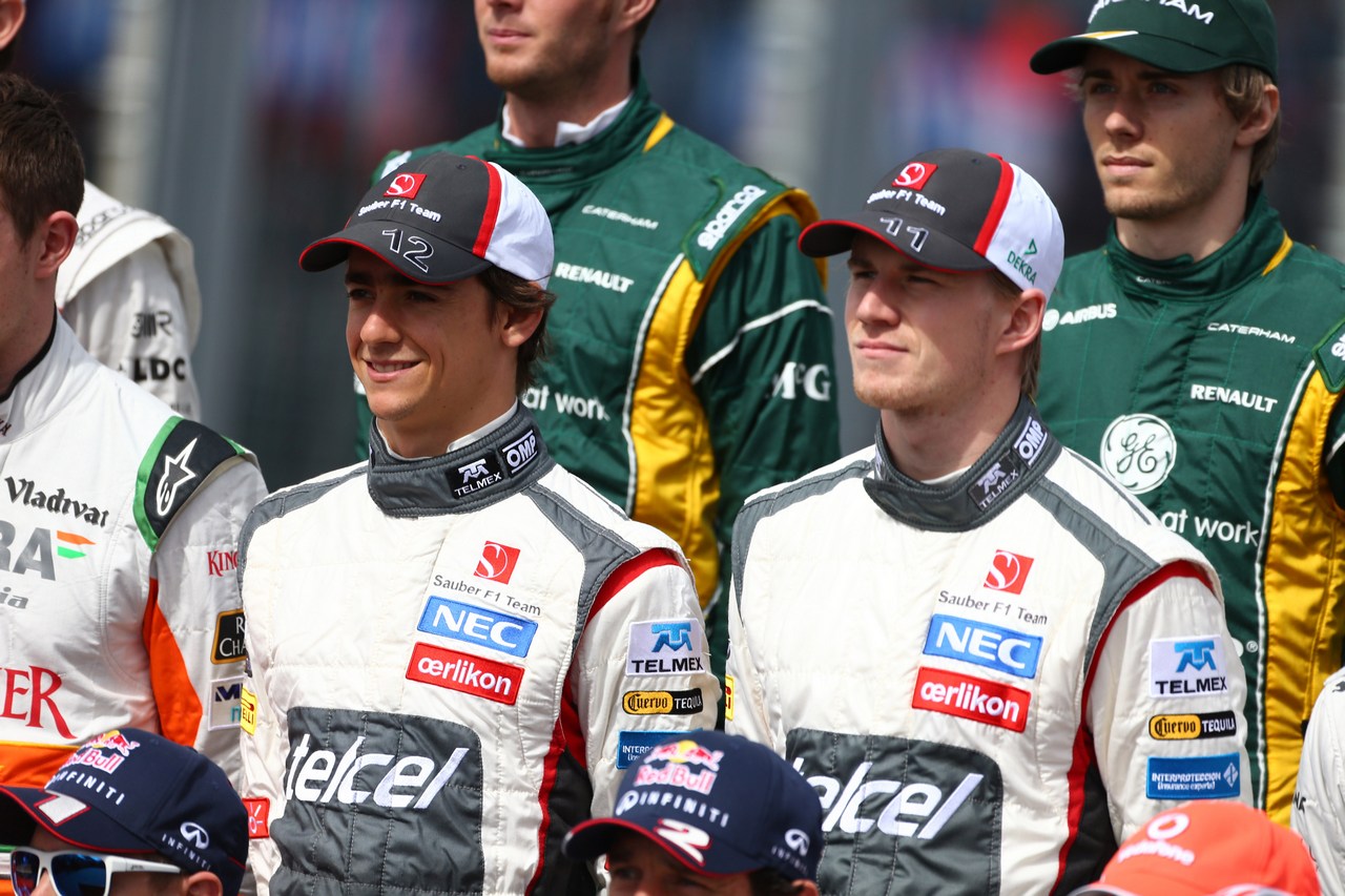 17.03.2013- Esteban Gutierrez (MEX), Sauber F1 Team C32 and Nico Hulkenberg (GER) Sauber F1 Team C32 