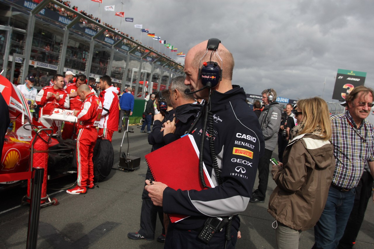 17.03.2013- Race, Adrian Newey (GBR), Red Bull Racing , Technical Operations Director 