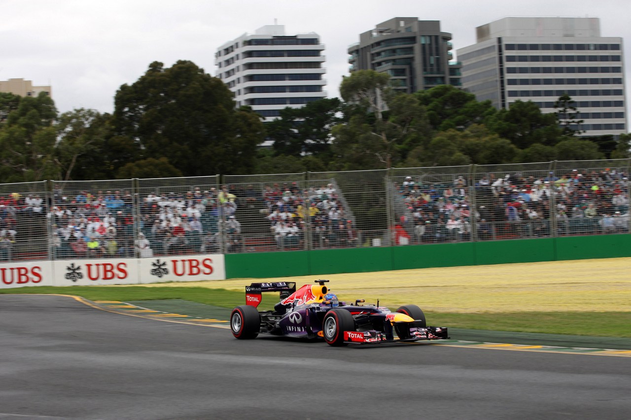 17.03.2013- Qualifying, Sebastian Vettel (GER) Red Bull Racing RB9 