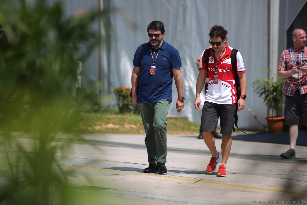23.03.2013 - Free practice 3, Fernando Alonso (ESP) Scuderia Ferrari F138 