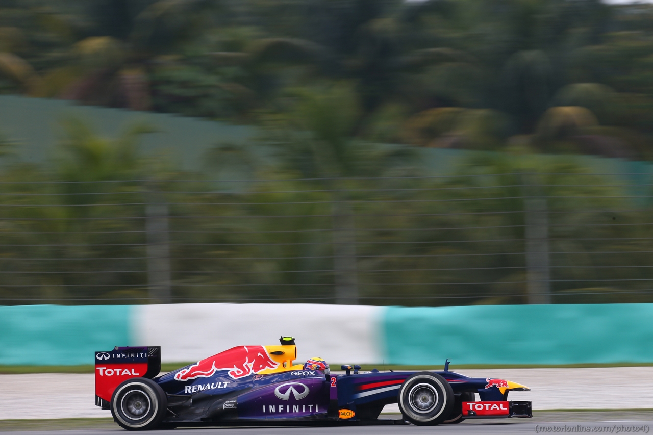 23.03.2013 - Free practice 3, Mark Webber (AUS) Red Bull Racing RB9