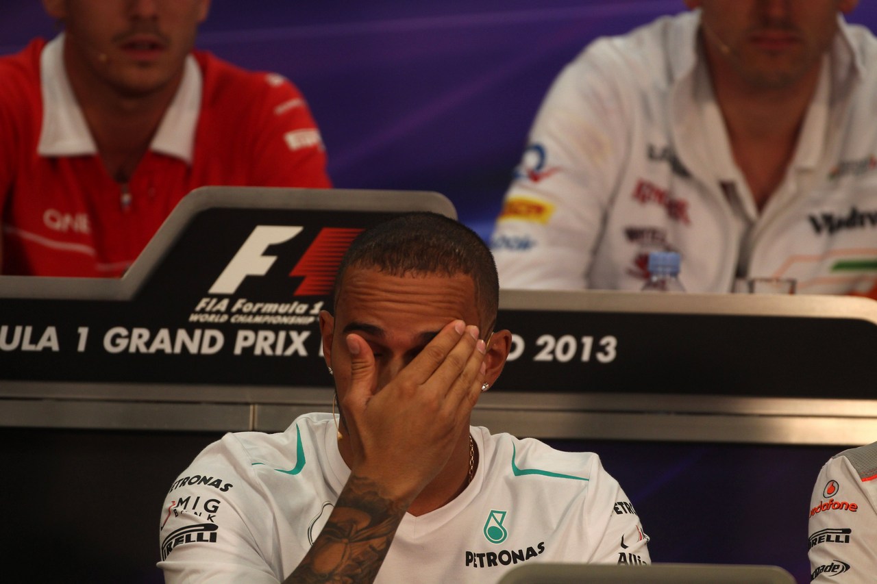 22.05.2013- Press conference, Lewis Hamilton (GBR) Mercedes AMG F1 W04
