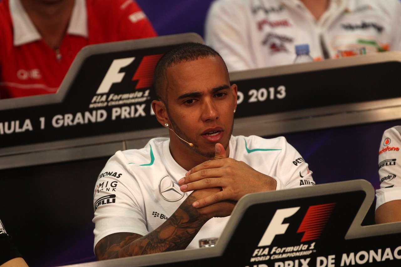 22.05.2013- Press conference, Lewis Hamilton (GBR) Mercedes AMG F1 W04 