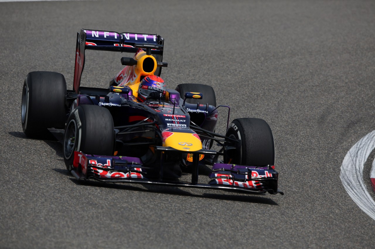 12.04.2013- Free Practice 1, Sebastian Vettel (GER) Red Bull Racing RB9 