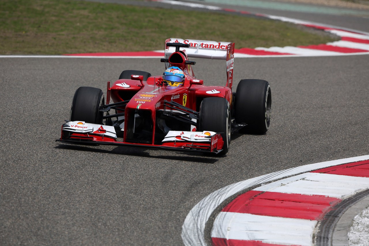 12.04.2013- Free Practice 1, Fernando Alonso (ESP) Scuderia Ferrari F138 