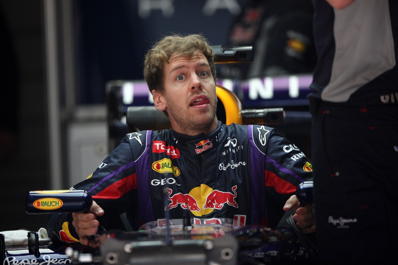 12.04.2013- Sebastian Vettel (GER) Red Bull Racing RB9 