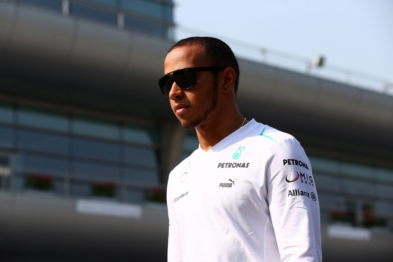 12.04.2013- Lewis Hamilton (GBR) Mercedes AMG F1 W04 