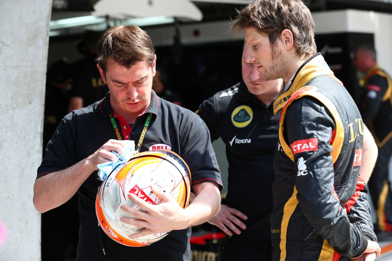 12.04.2013- Romain Grosjean (FRA) Lotus F1 Team E21 