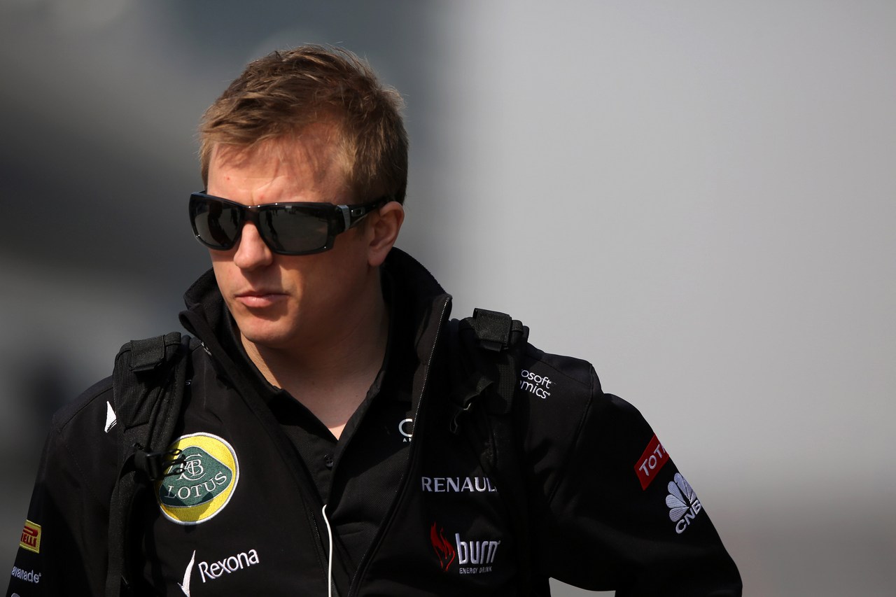 12.04.2013- Kimi Raikkonen (FIN) Lotus F1 Team E21